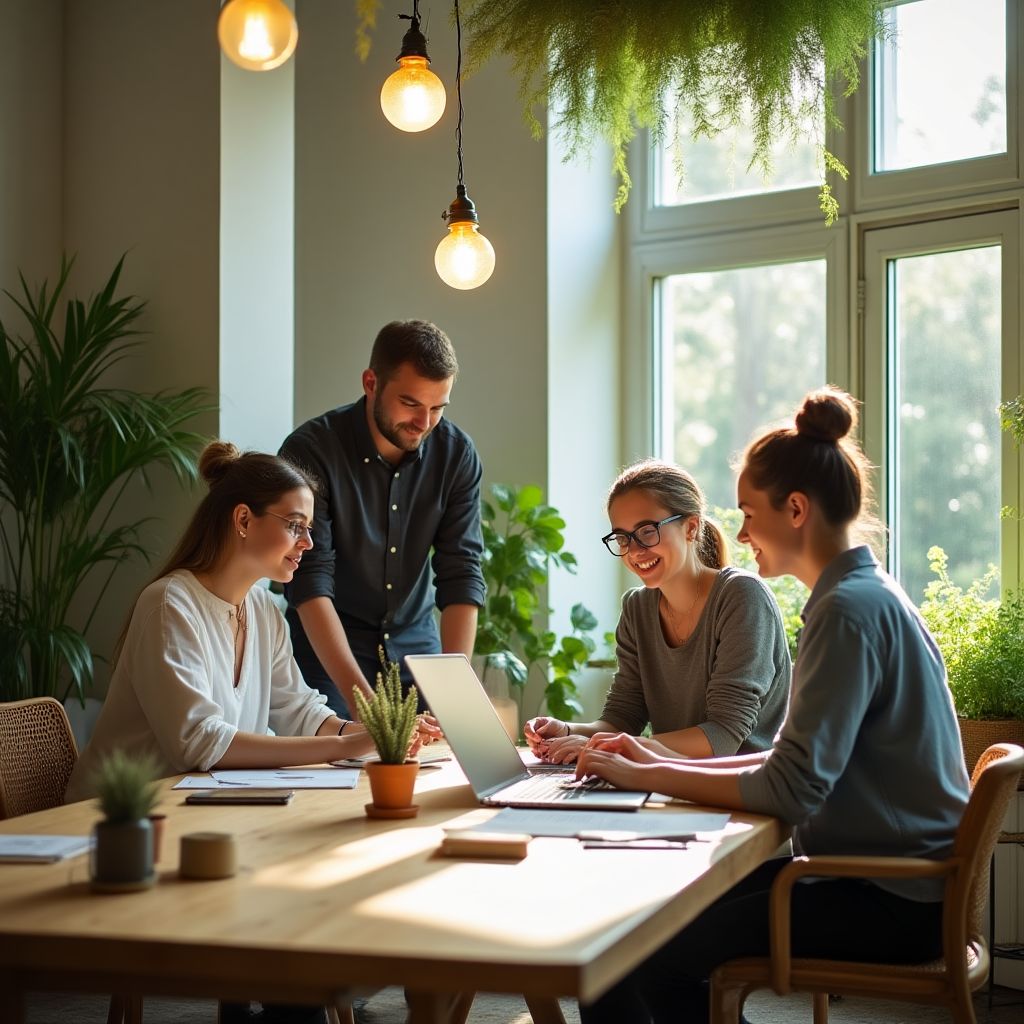 Équipe VêteMonde bureau éco-conçu