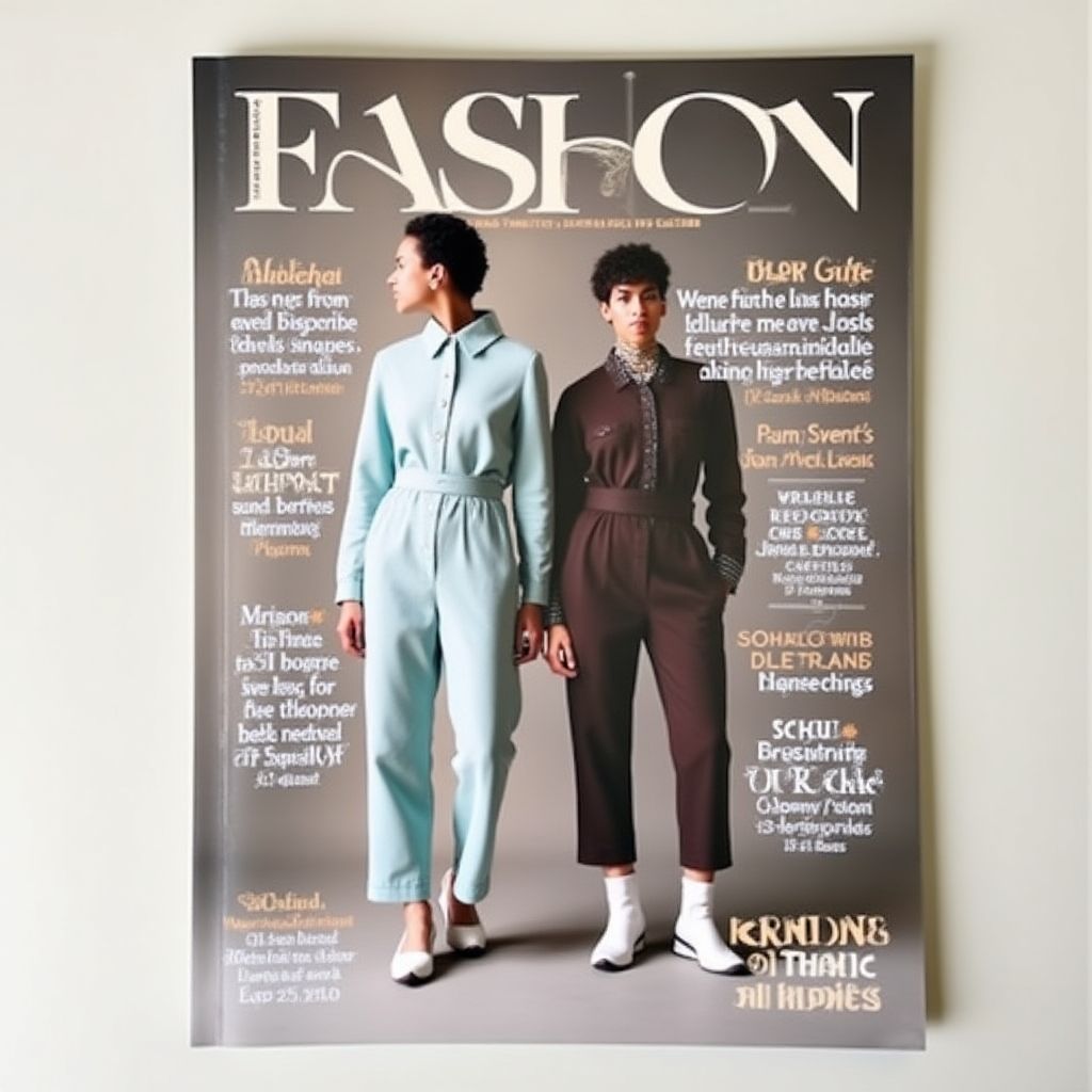Couverture magazine mode durable